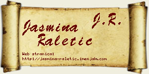 Jasmina Raletić vizit kartica